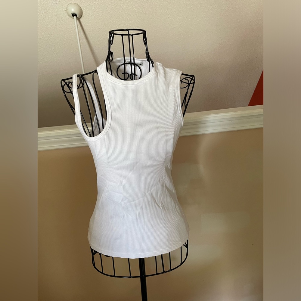 Zara white tank top